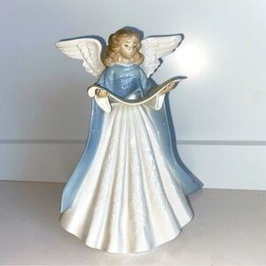 Lladro Blue & White Angel Tree Topper “NavidadCantante #5719” Ltd Ed orig box